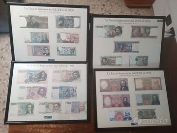 Collezione banconote dal 1896 al 2002