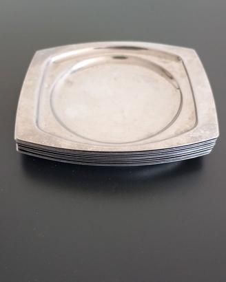 Set 10 sottobicchiere in acciaio