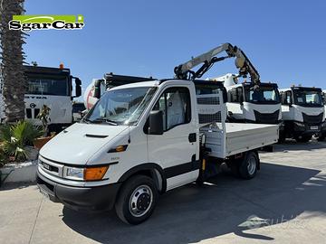 Iveco Daily 35c11 gru pm con verricello cassone