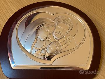 Icona Sacra Famiglia Argento