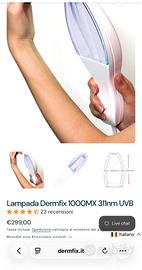 Dermfix 1000MX Lampada UVB 311nm