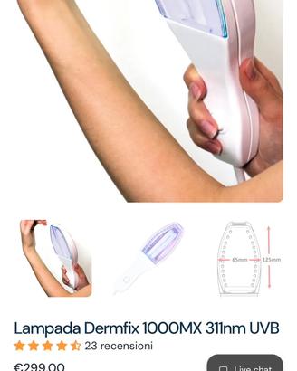 Dermfix 1000MX Lampada UVB 311nm
