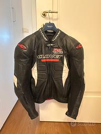 Giacca Pelle Moto Clover TG. 46-48