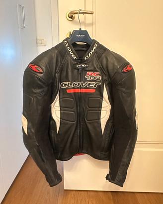 Giacca Pelle Moto Clover TG. 46-48