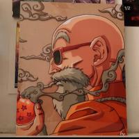 disegno di dragon ball :maestro muten