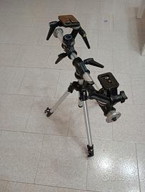 kit stativo Manfrotto base 190 teste 056 e 115