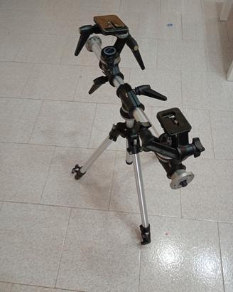 kit stativo Manfrotto base 190 teste 056 e 115