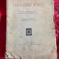 Elementi Legislazione Rurale di circa 100 anni fa