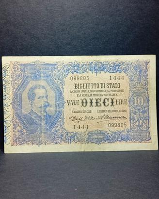 10 lire Del 1911 in Rarità da ( R3) al Naturale 