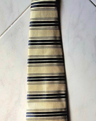 Cravatta Renato Balestra beige e nera
