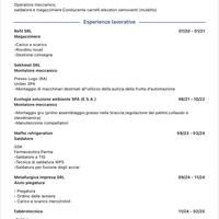 Operaio/metalmeccanico