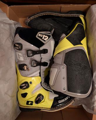 Stivali Motocross Gaerne SG 12 Giallo Fluo n. 43