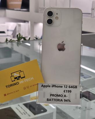 Apple iPhone 12 64GB - UNICO IN PROMO