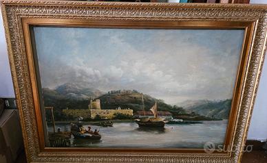 Quadro antico d'epoca castello 