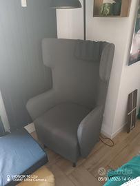 Poltrona moderna grigia
