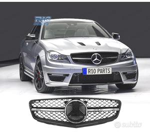 GRIGLIA MERCEDES CLASSE C W204 LOOK AMG C63 NERO L