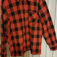 Camicia stile boscaiolo rossa e nera
