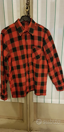 Camicia stile boscaiolo rossa e nera