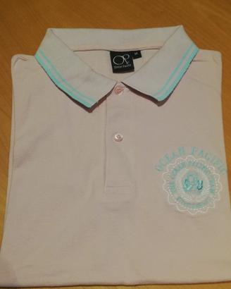 polo uomo rosa manica corta 