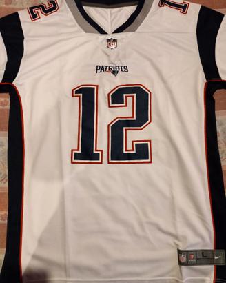 Maglia Patriots bianca Ragby football americano 