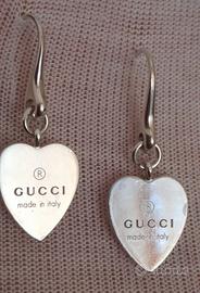 Orecchini Gucci  argento  925 a cuore