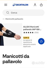 Manicotti da pallavolo NUOVI