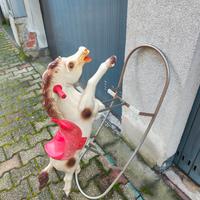 Cavallo A Dondolo Vintage Canova Made In Italy '70