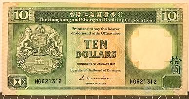 Dieci dollari Hong-Kong e Shanghai