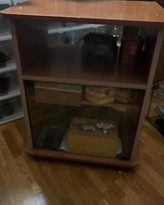 mobiletto porta tv in legno