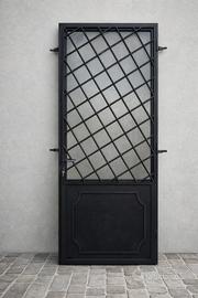 Porta di sicurezza in ferro zincato 210 × 85 cm