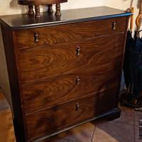 scarpiera vintage in legno 