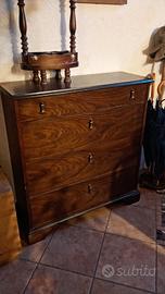 scarpiera vintage in legno 