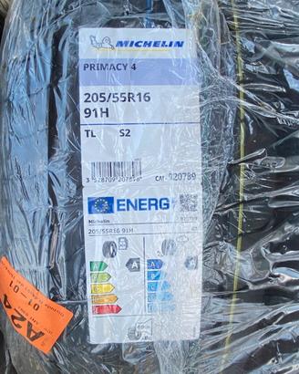 4 Pneumatici Michelin Primacy 4 205/55 R16 91H