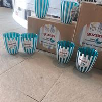 GUZZINI SET 6 BICCHIERI BASSI PIN-UP