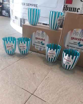 GUZZINI SET 6 BICCHIERI BASSI PIN-UP