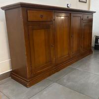 credenza in noci di legno massello