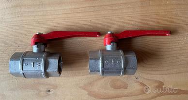 2 Valvole a sfera 1 " - Nuove