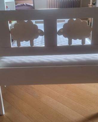 Letto per bambini Kritter IKEA con materasso.