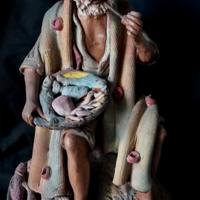 scultura siciliana in terracotta policroma 