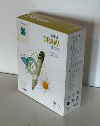 Software CorelDRAW 11 box originale 5 cd e manuali