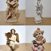 Lotto di 4 Statuette d’Arte e Collezione