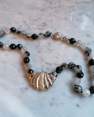 Collana quarzo e argento