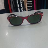 w1088 Ray-ban Rb2132 New Wayfarer rosso e nero len