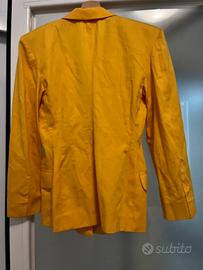 Giacca sartoriale donna gialla TG 42 italiana