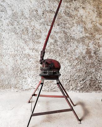 Cesoia a leva taglierina metallo lamiera con banco