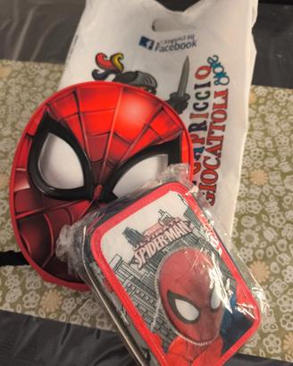 Zaino e astuccio spiderman 