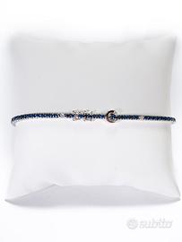 Tennis Crivelli in oro con zaffiri