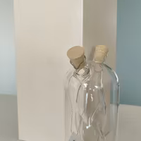 Doppio vetro per olio e aceto