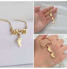 Collana mamma con piedini