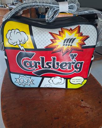 borsa grande carlsberg a fumetti 